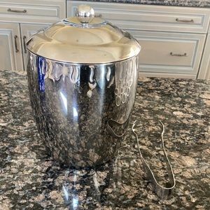 COPCO VINTAGE STAINLESS STEEL ICE BUCKET W TONG